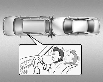 • Frontal air bags are not designed to inflate in rear collisions, because occupants