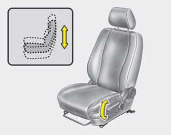 Seat cushion height (for driver’s seat) (if equipped)