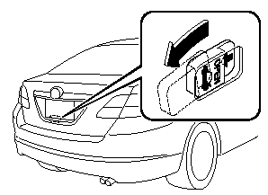 The inside trunk release lever is located on the inside of the trunk lid.