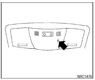 The console light (1) will turn on whenever the parking lights or headlights