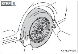 Remove all the wheel nuts and