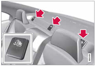 Your Volvo is equipped with child restraint top tether anchorages in the rear