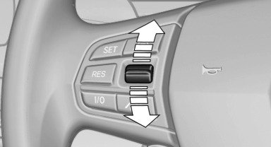 Increasing or decreasing vehicle speed