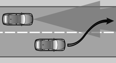 A vehicle driving in front of you is not detected