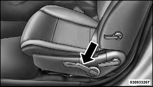 Front seat adjustment - manual