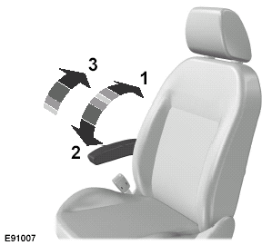 1. Lift the armrest past the verticalposition.