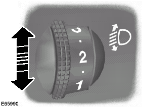 You can adjust the level of the headlampbeams according to the vehicle load.