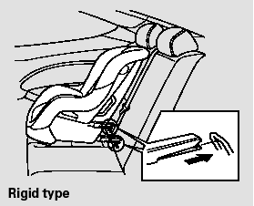 3. Place the child seat on the vehicle