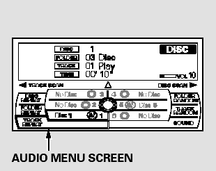 Turn the interface knob to select a