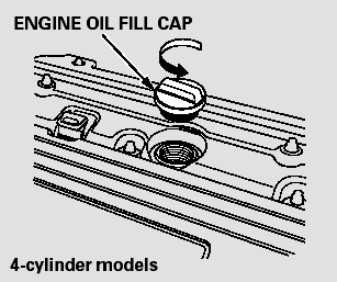 Unscrew and remove the engine oil