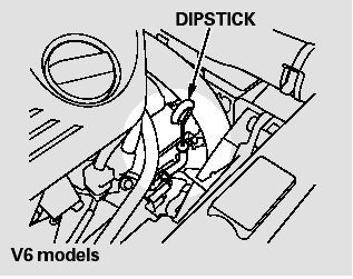 2.  Remove the dipstick (yellow loop)