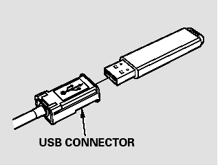 2. Connect the USB flash memory