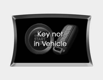 Key is not in vehicle