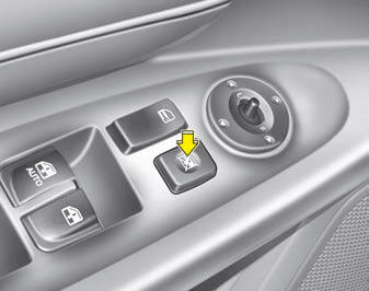 Power window lock button