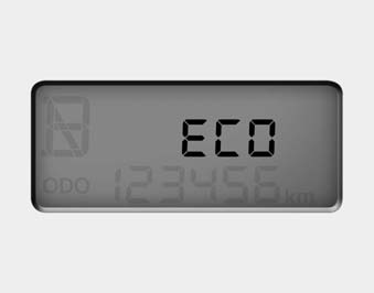 To turn the ECO indicator OFF/ON