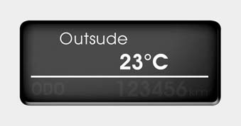 Outside temperature (if equipped)