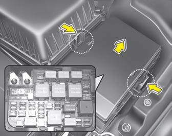 Engine compartment fuse replacement