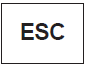 ESC indicator (Electronic Stability Control)