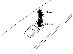 To open the power window to the desired position, hold down the switch.