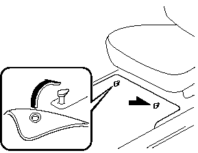 When setting a floor mat, position the floor mat so that its eyelets and inserted