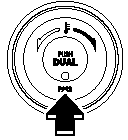 2. Use the temperature control dial to select a desired temperature.