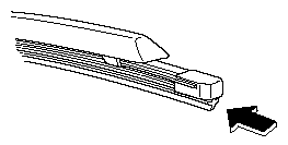 6. Carefully insert the new blade rubber.