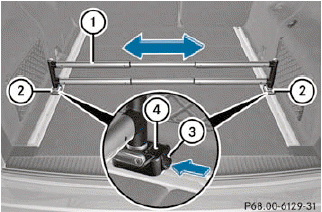 •► To install: insert one bracket2 into both