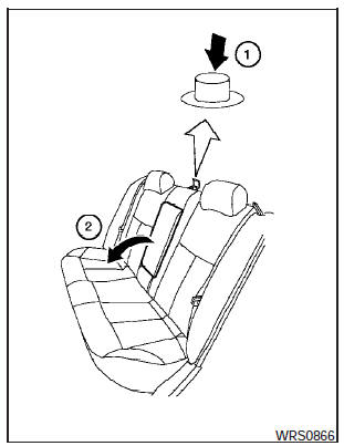 Folding rear seat (if so equipped)