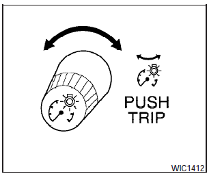 The instrument cluster illuminates when the ignition switch is in the ON position.