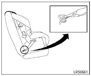  Latch webbing-mounted