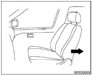1. If you must install a booster seat in the front seat, move the seat to the
