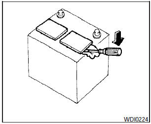 1. Remove the vent caps with a screwdriver as shown. Use a cloth to protect the