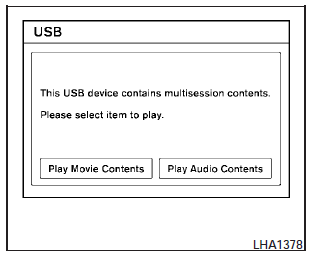  Connecting a device to the USB input jack