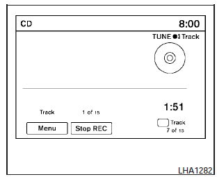 - Individual tracks from a CD cannot be selected to be recorded to the Music