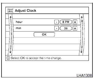  Adjust Clock: