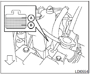 Check the coolant level in the reservoir when the engine is cold. If the coolant