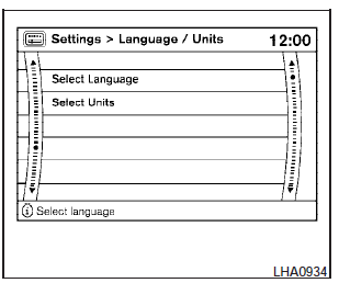  Language / Units