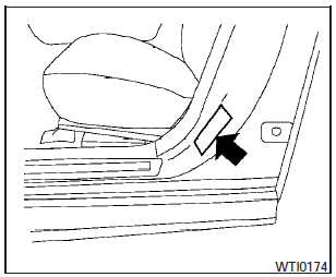 The cold tire pressure is shown on the Tire and Loading Information label. The