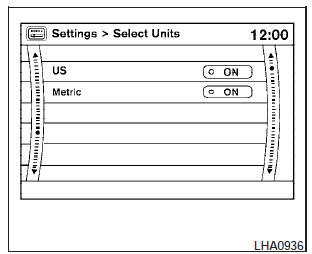  Select Units: