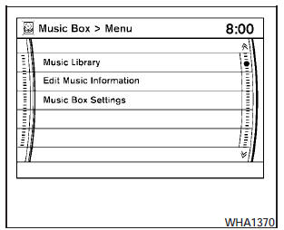  Music Box menu