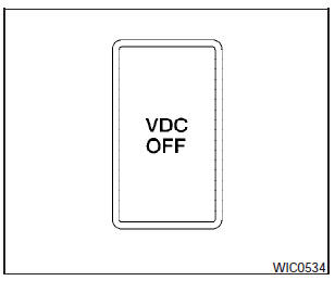 The vehicle should be driven with the Vehicle Dynamic Control (VDC) system on