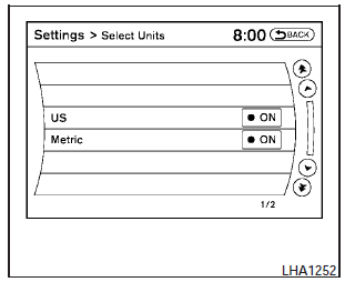  Select Units: