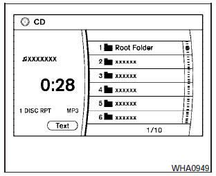  CD/MP3 display