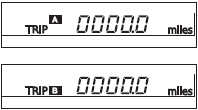 Displays the distance the vehicle has