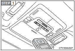 Point the remote control transmitter