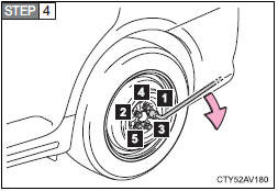 Firmly tighten each wheel nut