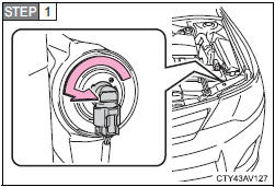 Turn the bulb base counterclockwise.