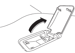 3. Open the cover flaps to use the anchorages.