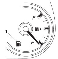 1) Low fuel warning light