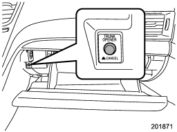 When you entrust your vehicle key to another person, you can lock the trunk lid